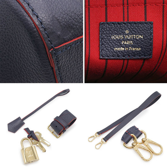 Louis Vuitton Montaigne MM Handbag Monogram Marine Rouge - Picture 7 of 7